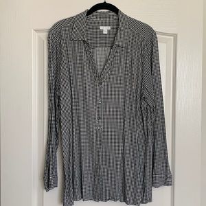 J Jill Long-sleeved Houndstooth Top